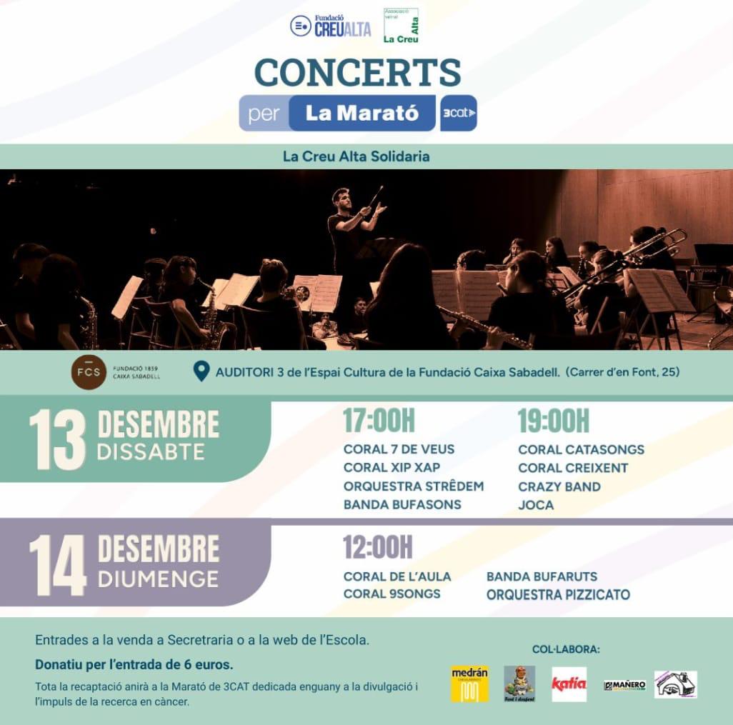 Concerts per La Marató 2025